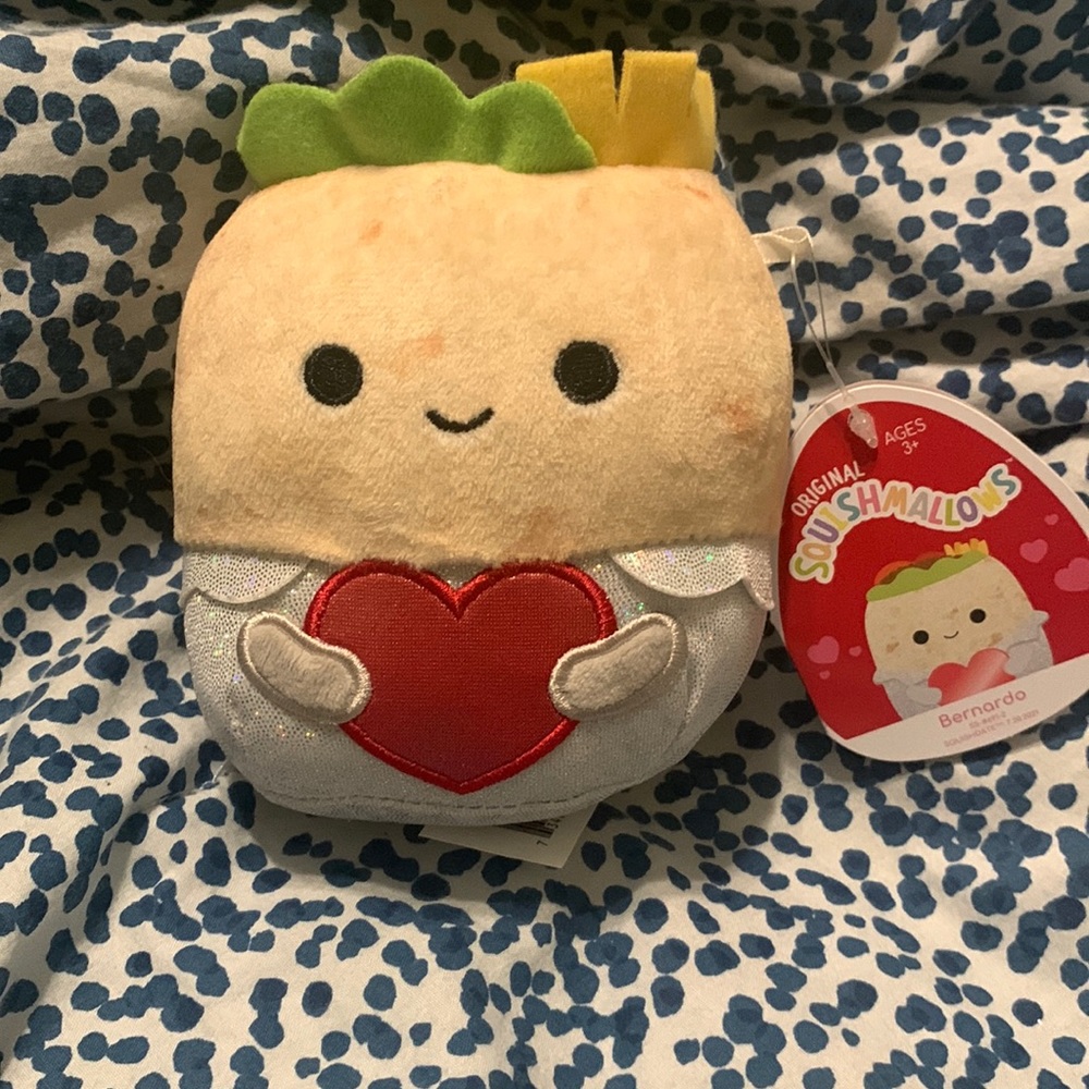 NWT 4.5” Bernardo Squishmallow Kelly toys Stuffed plush Vday
